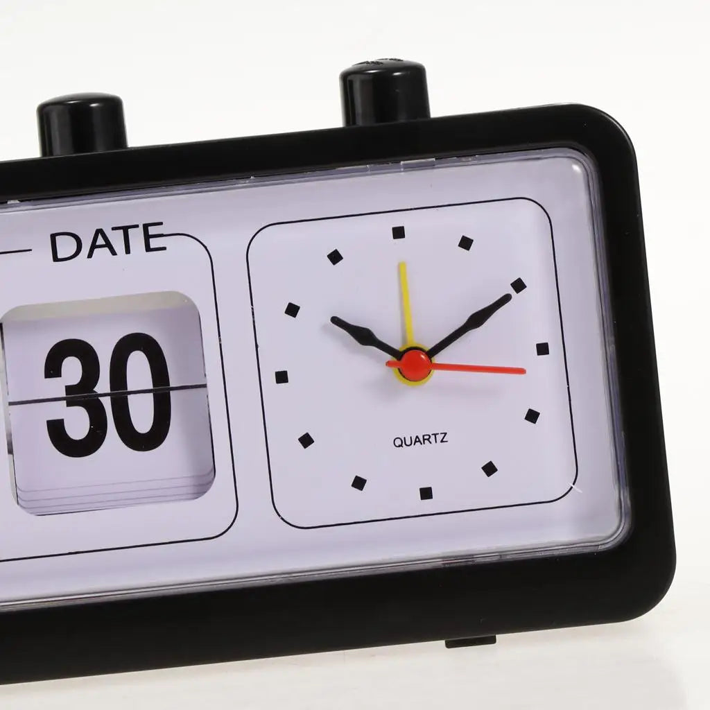 Digital Retro Fashion Flip Clock Operated Mechanical Clock Flip Day Date Time Vintage Fashion Clock For Home Decora Idea Gifts